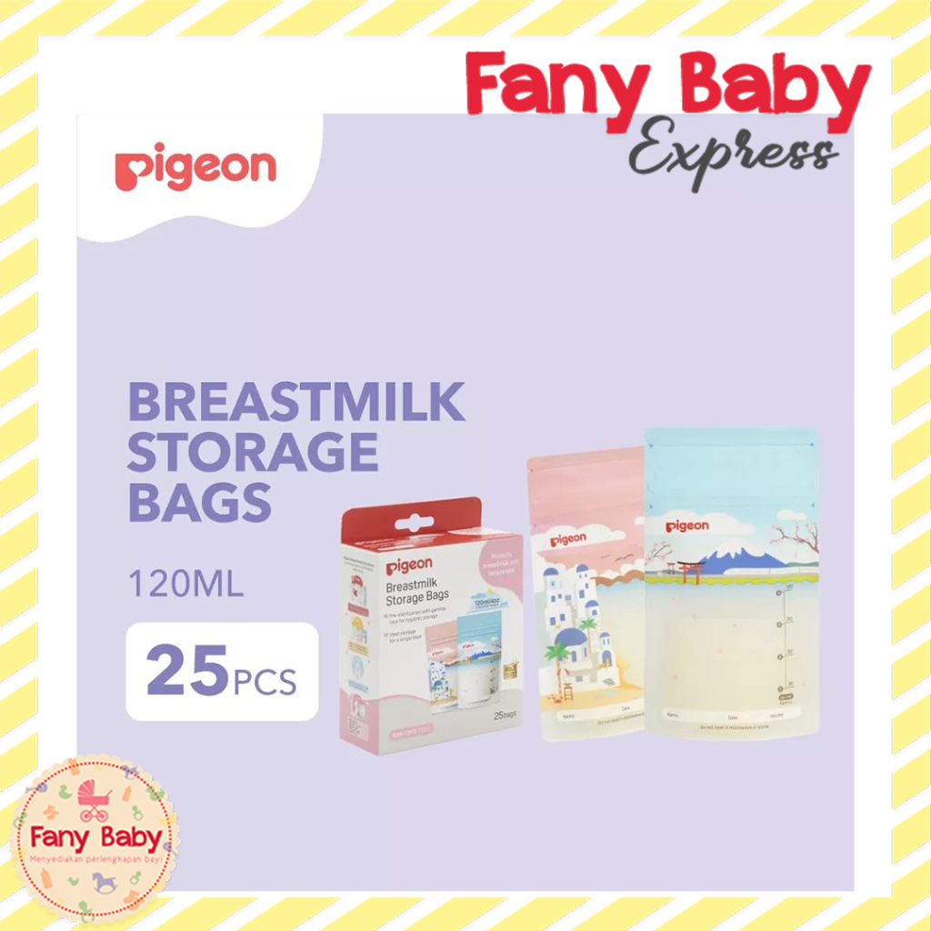 PIGEON BREASTMILK STORAGE BAG 120ML / 25PCS