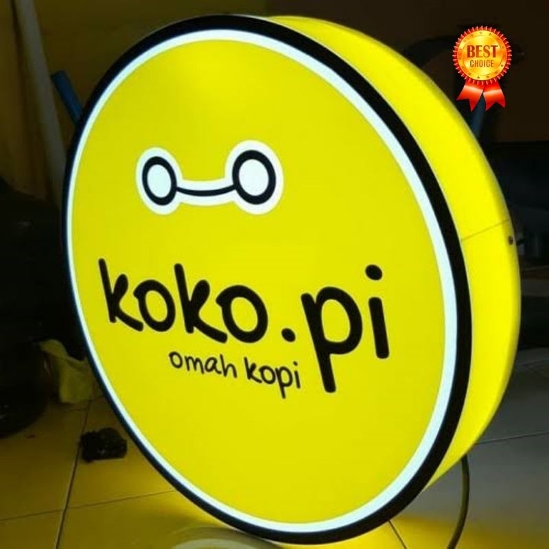 AKRILIK NEON SIGN BOARD MENYALA | TINGGAL PASANG Nomor Rumah LED Neon Box Satu Sisi Akrilik Custom B