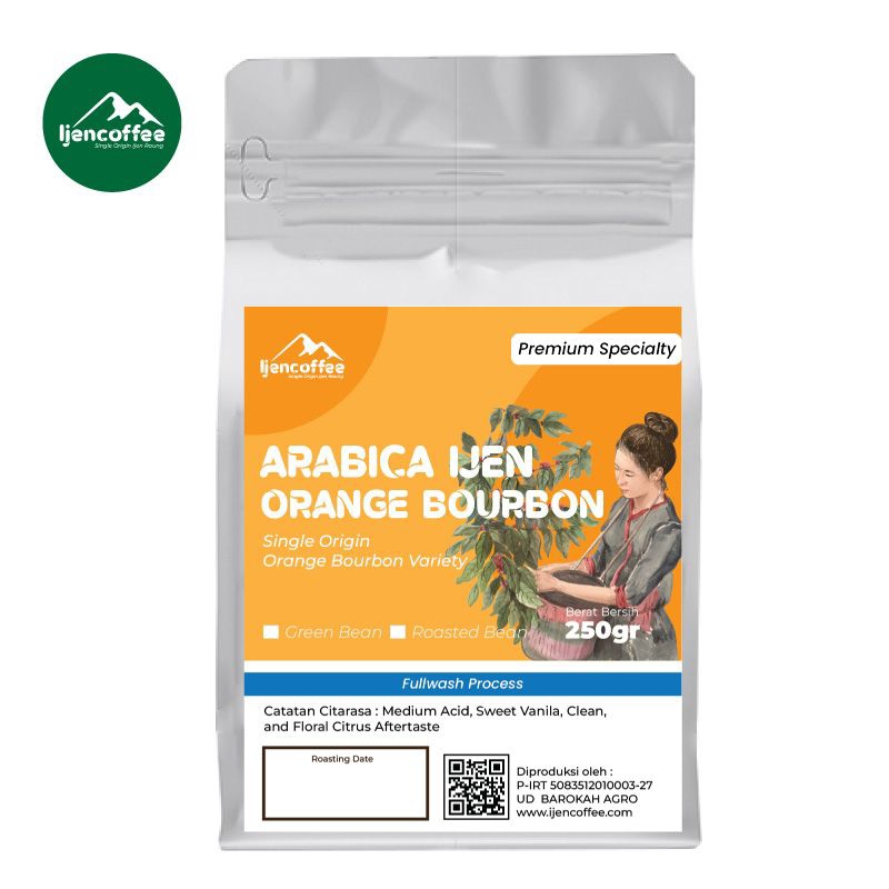 

Kopi Arabika Java Ijen Orange Bourbon 250gr