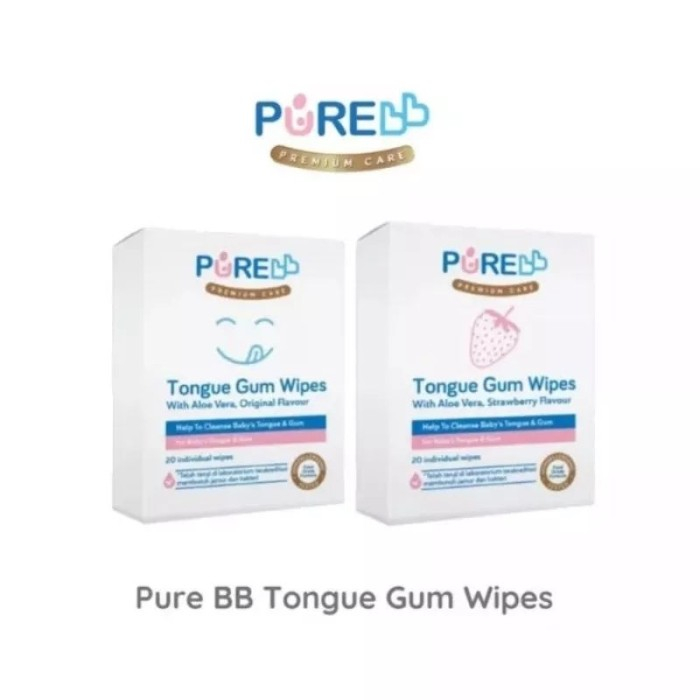 Pure BB Tounge Gum Wipes 20s