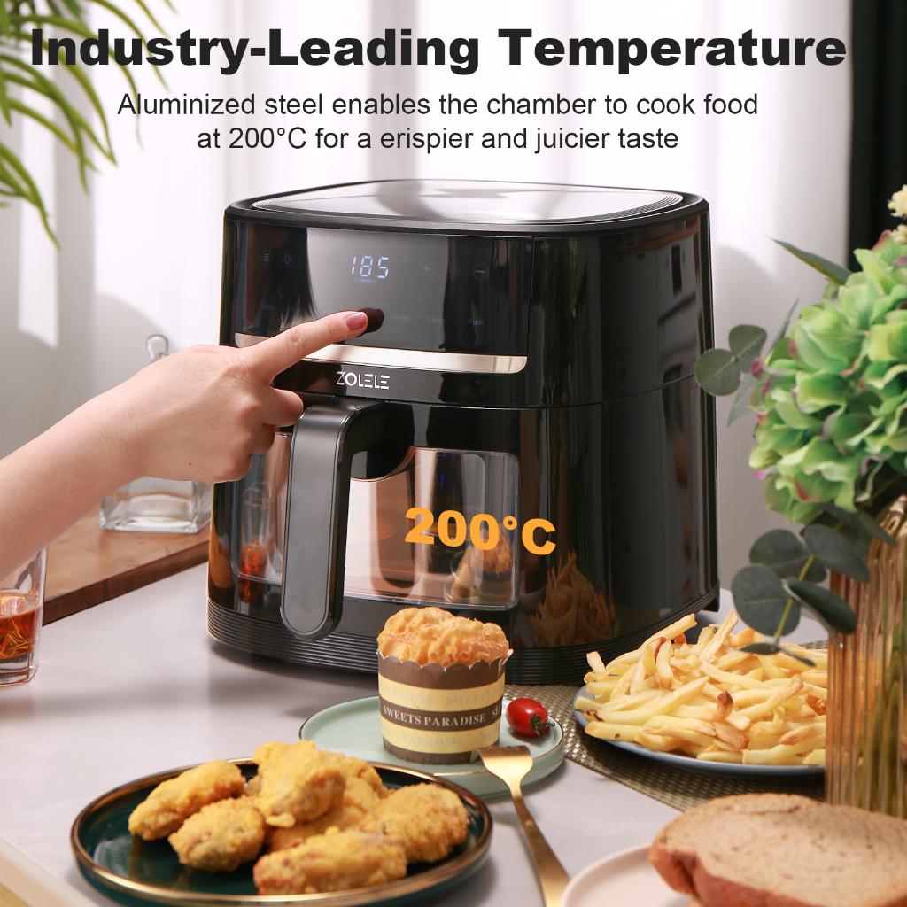 ZOLELE ZA005 Air Fryer Penggorengan Udara Visual High capacity 6L Smart Trackpad