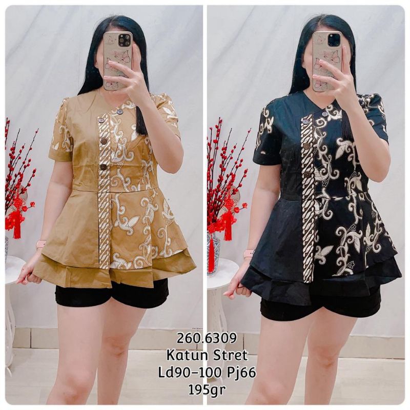 ATASAN BATIK WANITA 260-183 SIZE XL (BAHAN STRETCH )