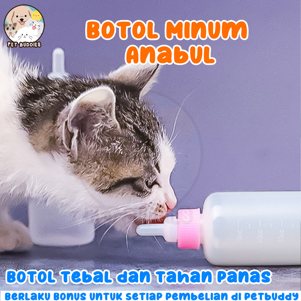 Botol Minum Kucing Besar 100mL Feeding Bottle Susu Anjing/Kucing