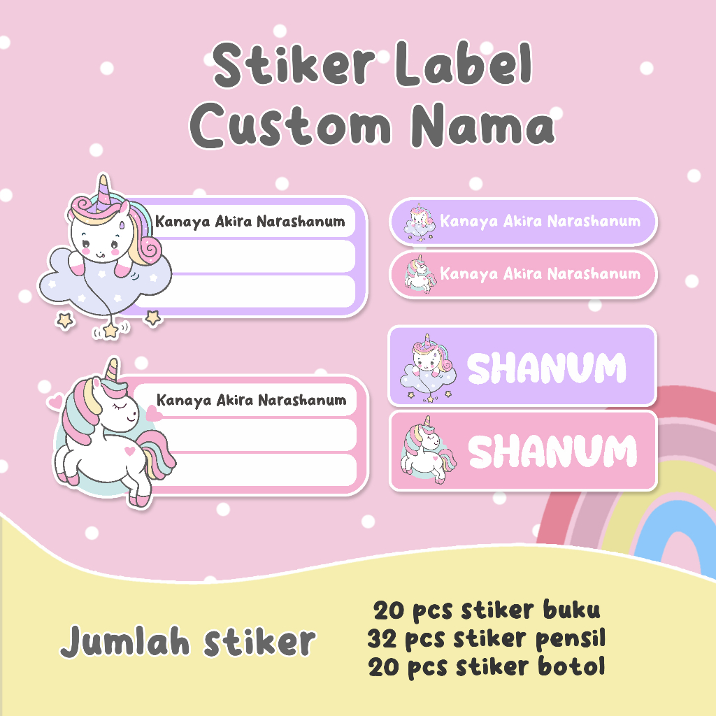 

STIKER NAMA CUSTOM BUKU BOTOL PENSIL ANTI AIR