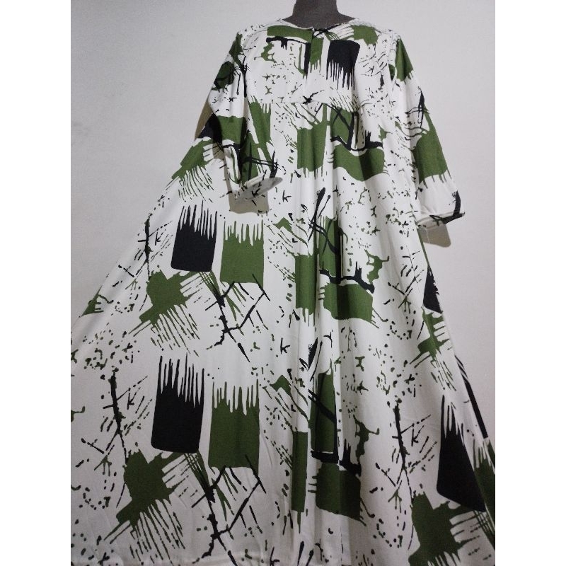 [Fashion Muslim] TERMURAH!!! Gamis Hyget Busui Lengan Kerut Tumpal Etnik Jumbo Batik Terlaris