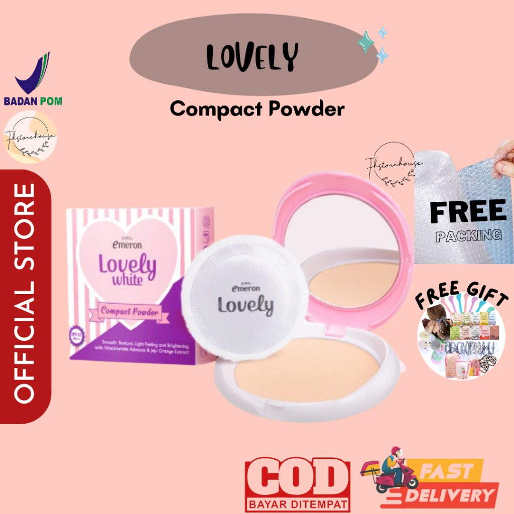 Emeron Lovely White Compact Powder / Loose Powder / Bedak Padat / Bedak Tabur