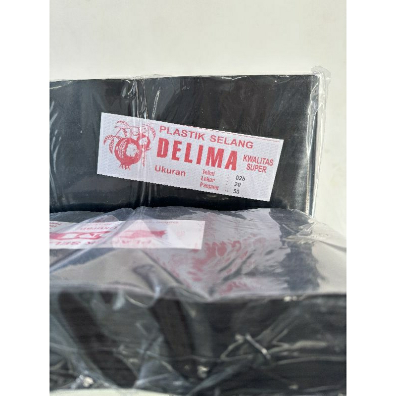 Selang plastik selang disel 4dim 8 inch tebal 025 50m selang delima hitam