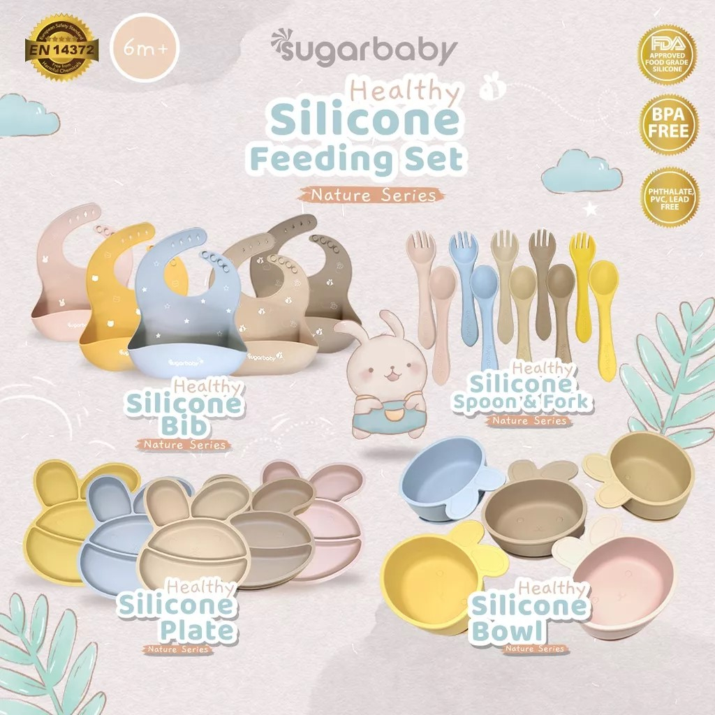 Sugar Baby Healthy Silicone Plate Nature Series