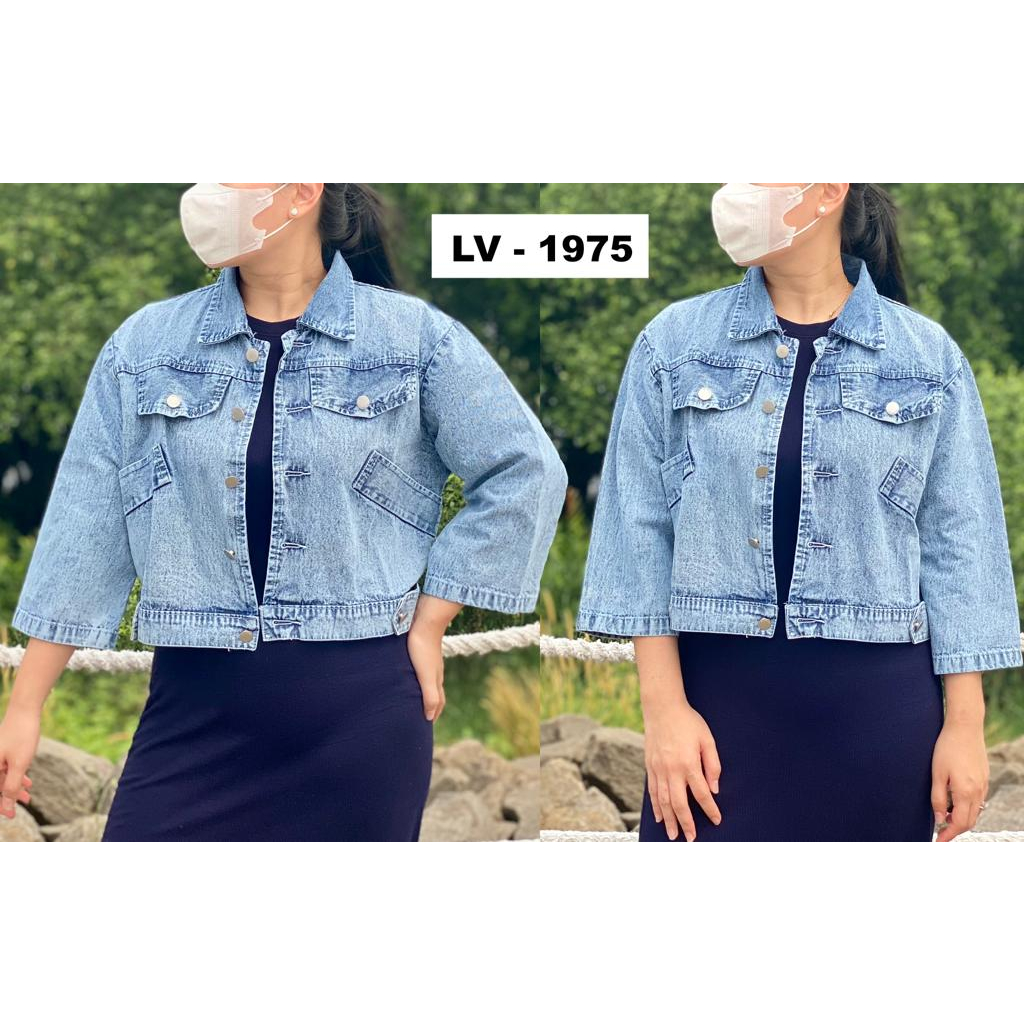 FWR - Jaket Jeans Crop Snow Blue Vanesha 1975