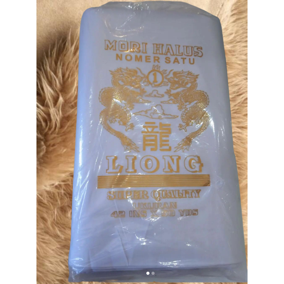 KAIN MORI LIONG/ KAIN KAFAN/ KAIN PEMULASARAN JENASAH/ KAIN MORI BIRU