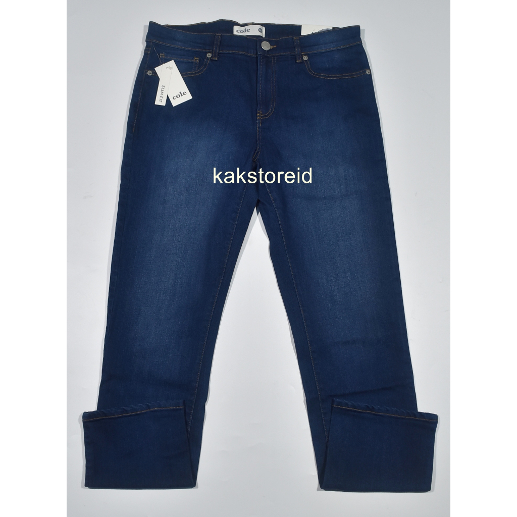 Celana Panjang Pria Jeans COLE Biru Slimfit KDT 22