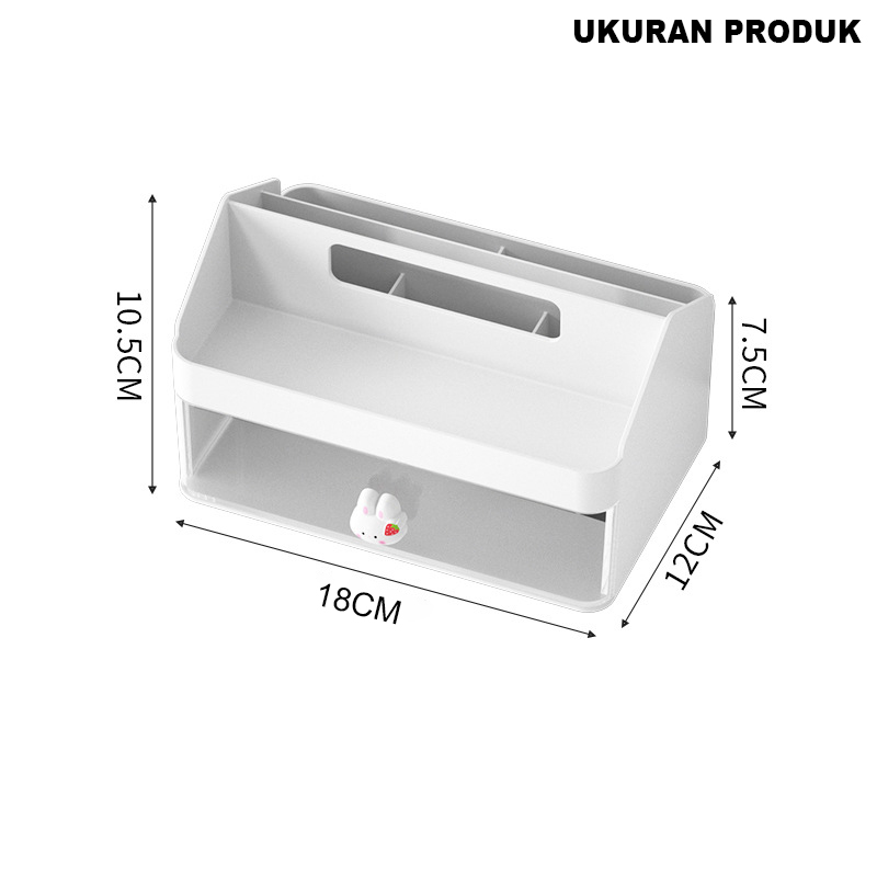 Rak Meja Laci Penyimpanan Alat Tulis Serbaguna Desktop Drawer Storage Organizer - DD007