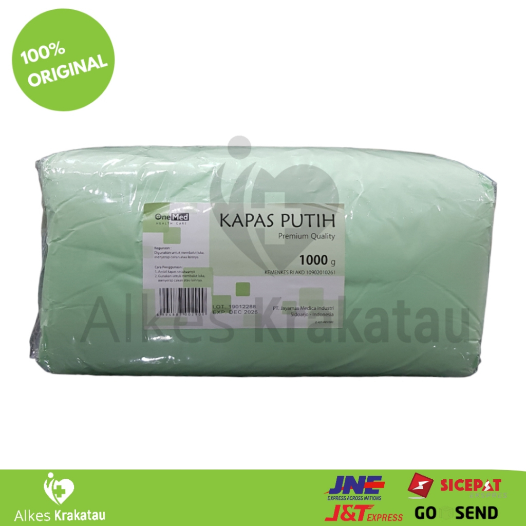 Kapas Pembalut Onemed 1000g / Kapas Putih One med 1 kg 1000 gram