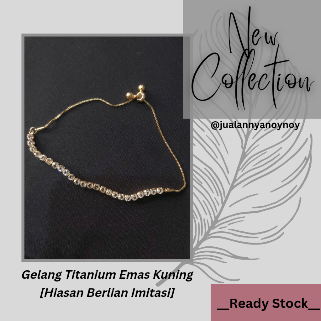 Gelang Berlian Imitasi Wanita