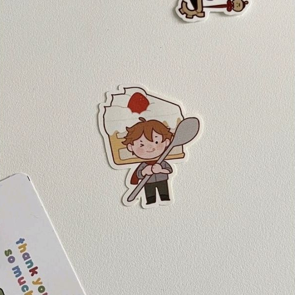 Paper Sticker Genshin Fanmade | Klee Qiqi Childe Tartaglia