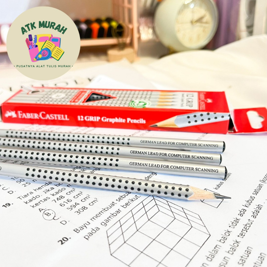 

Pensil Grip Graphite Faber Castell pencil alat tulis sekolah kantor computer scanning kado unik