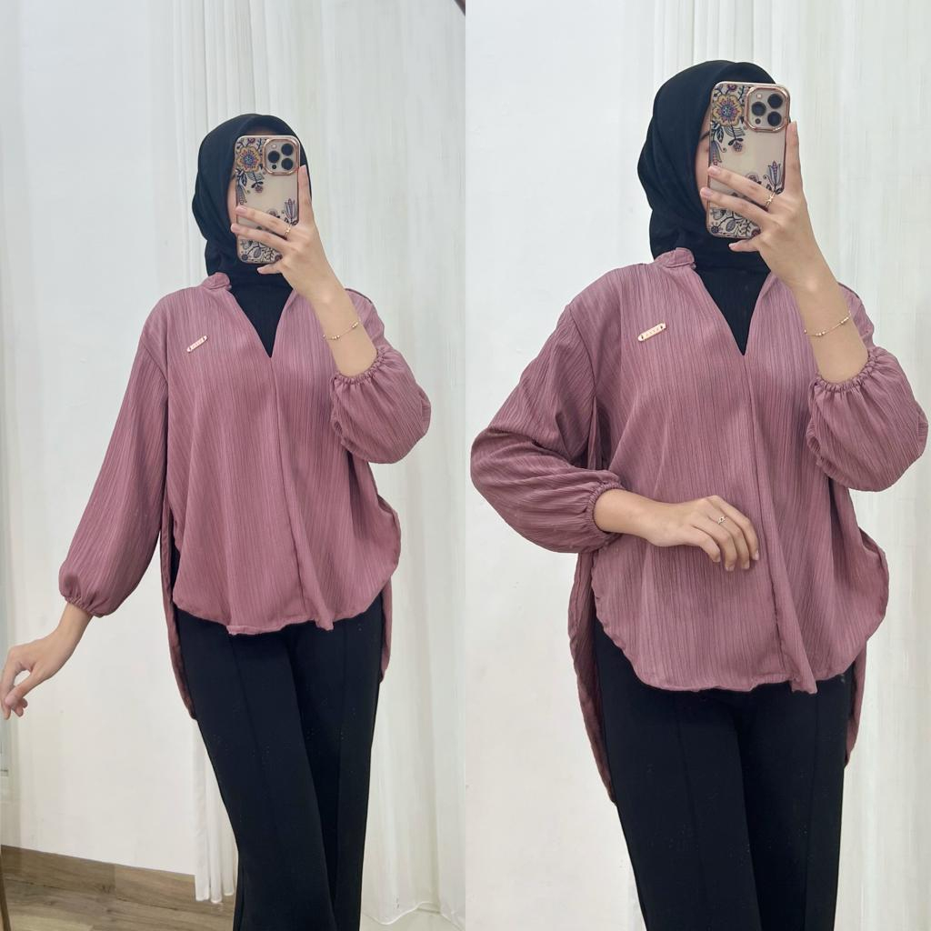 KIRANI - ( COD ) LIVIA BLOUSE BABY CRUSH