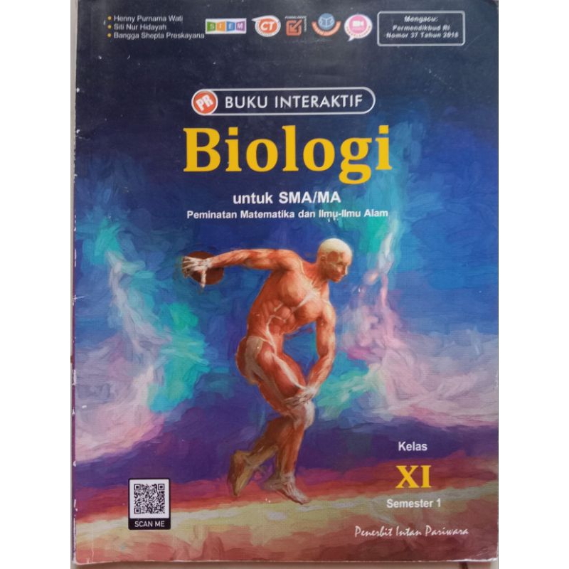 

PRELOVED BUKU BIOLOGI INTAN PARIWARA KELAS 10, 11 SEMESTER 1