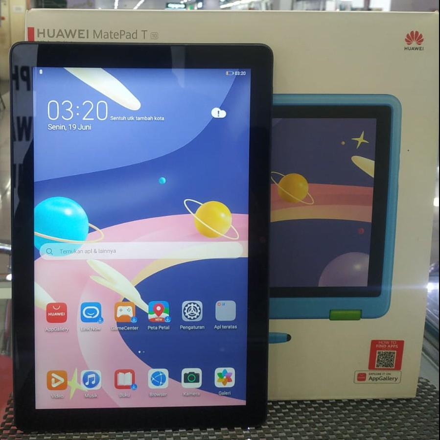 TABLET HUAWEI MATEPAD T10 2/32GB SECOND BEKAS FULL SET 98% MULUS