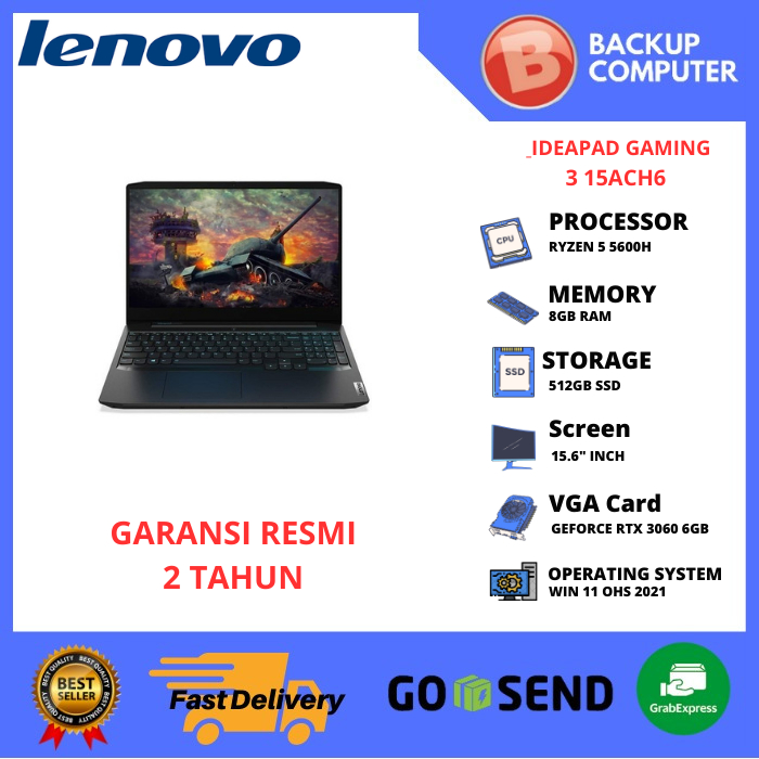 LENOVO GAMING 3 15ACH6 82K20121ID Ryzen 5 5600H