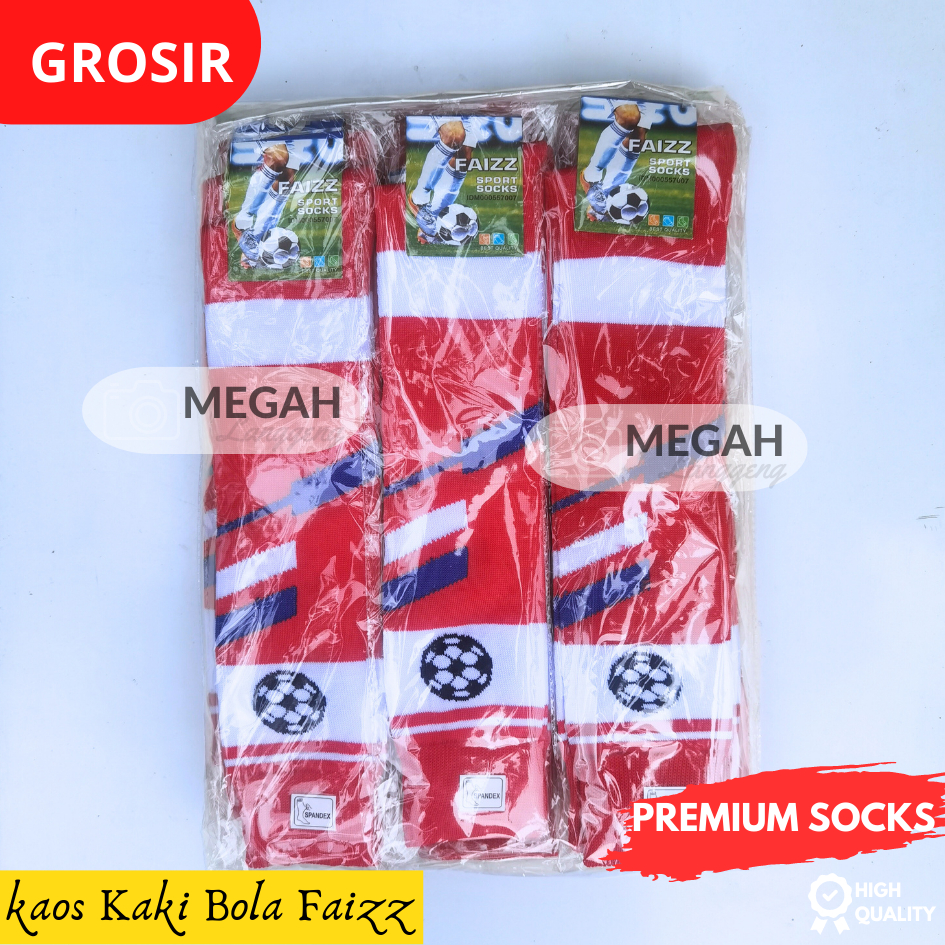 1 LUSIN KAOS KAKI BOLA WARNA MERAH DEWASA PANJANG MOTIF SEGI PREMIUM FAIZZ SOCK - KAOS KAKI SEPAK BOLA MERAH TEBAL- KAOS KAKI PANJANG SEPAK BOLA TEBAL WARNA MERAH / FUTSAL / KAOS KAKI BOLA PANJANG - KAOS KAKI PRIA PANJANG / KAOS KAKI BOLA DEWASA