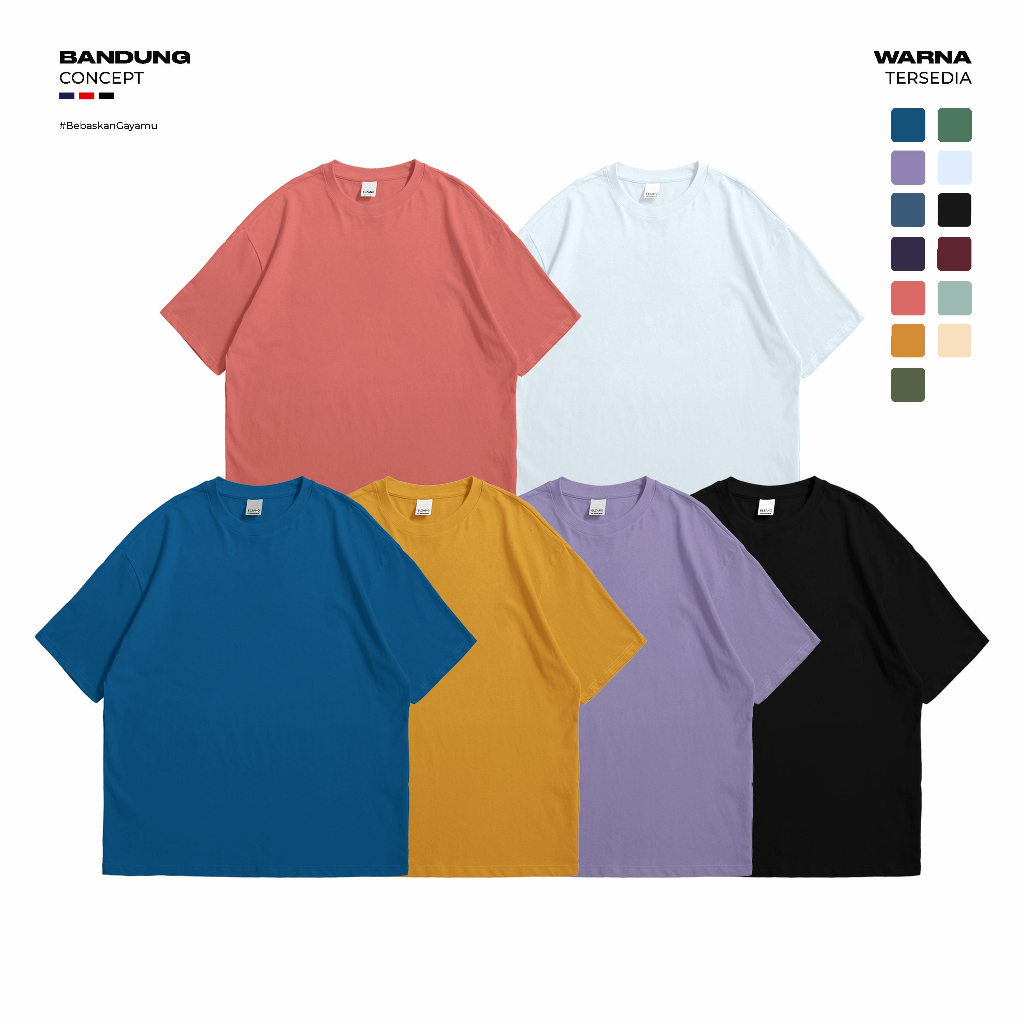 T-Shirt Oversize Polos Cotton Combed 24s Premium