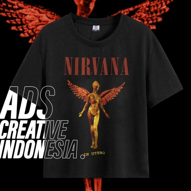 Kaos NIRVANA l Nirvana Bootleg Vintage Tshirt l Kaos Bootleg l Kaos Vintage l WEW11B