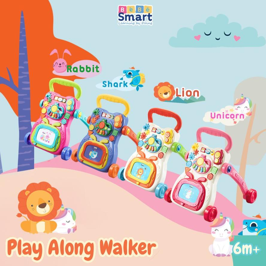 Bebe Smart Play Along Walker / Push Walker Bayi / Alat Bantu Belajar Jalan Bayi