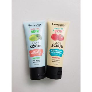 ✿ELYSABETHME✿  Herborist face scrub menghaluskan kulit peeling wajah peel gel angkat sel kulit mati JUICE