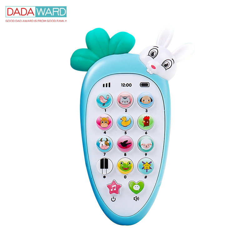 DADAWARD Mainan Handphone bayi / Mainan Ponsel Bayi/ Telepon Pendidikan Awal dengan Lampu Musik/ Mainan telpon bunyi/ Mainan Handphone mainan hp anak bayi edukasi