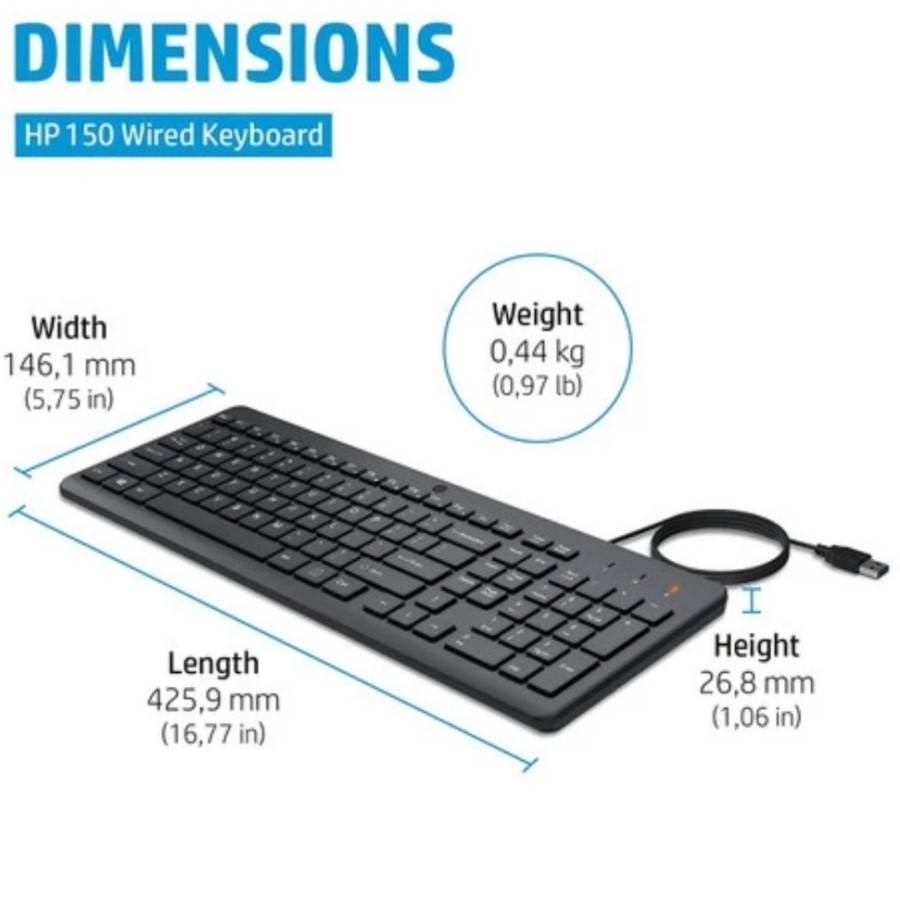 HP 150 WIRED KEYBOARD