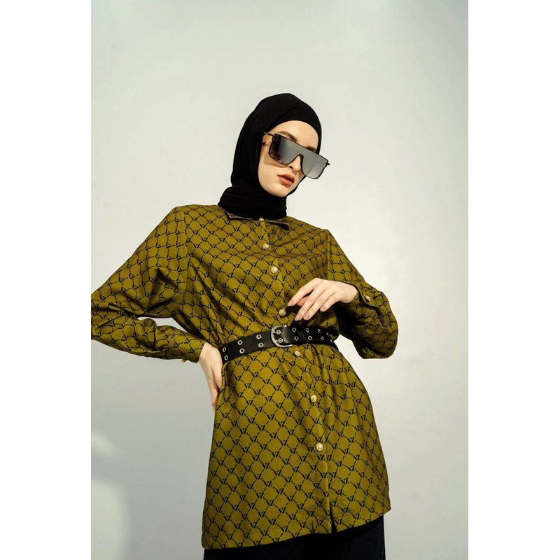 Preloved Vivi Zubedi Monogram shirt