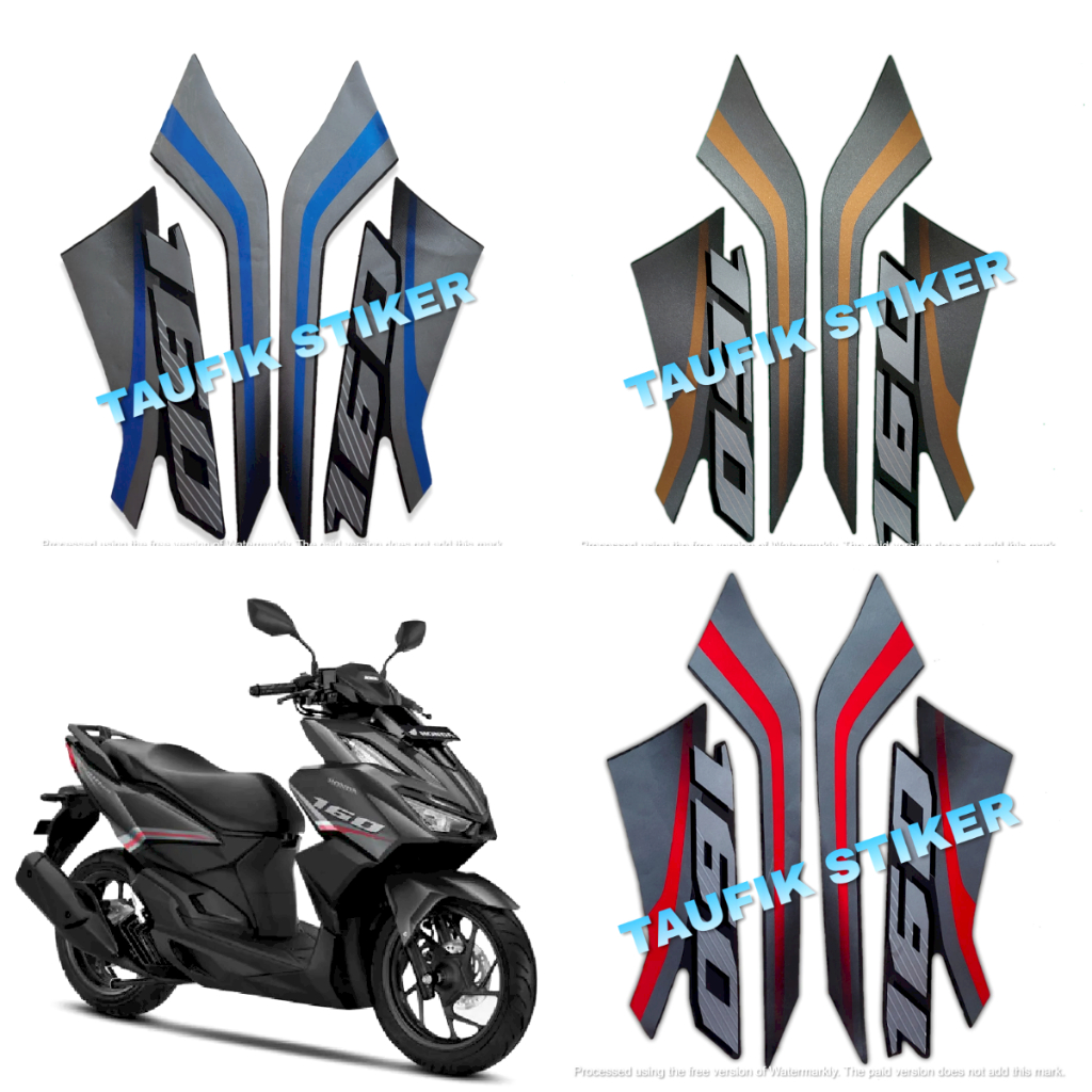 STRIPING LIS BODY MOTOR HONDA VARIO 160 2022 SEPASANG STANDAR FULL SET