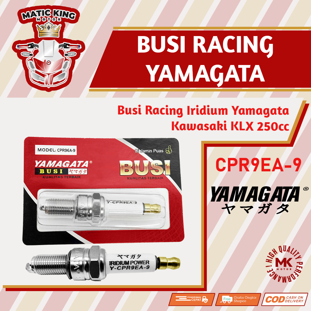 Busi Spark Racing Honda Beat Vario Scoopy PCX Genio Deluxe Verza CB CBR ADV Karbu Fi ESP 110/125/150 CPR9EA Yamagata