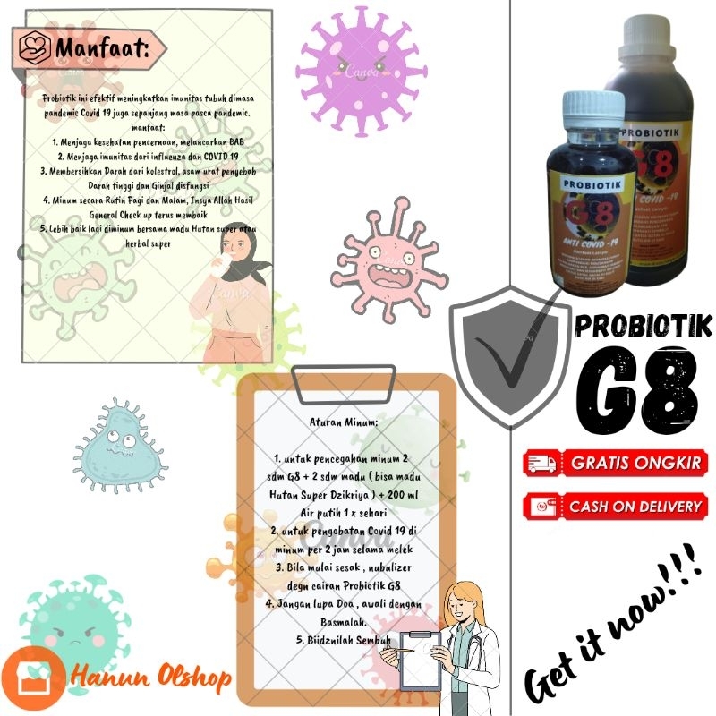 Probiotik  G8-500 ml prof.Sukardi