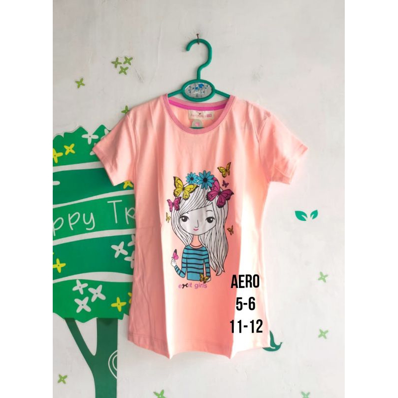 Kaos Anak Lengan Pendek Aero Girls