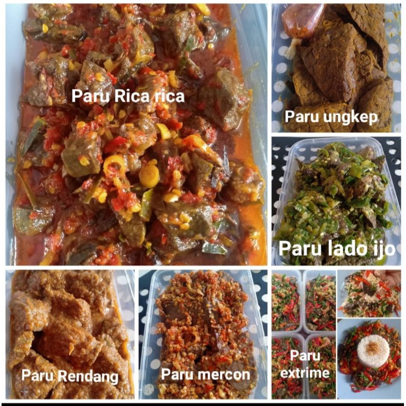 

paru rica,paru balado,paru mercon,paru lado ijo,paru ungkep,paru rendang,oseng paru