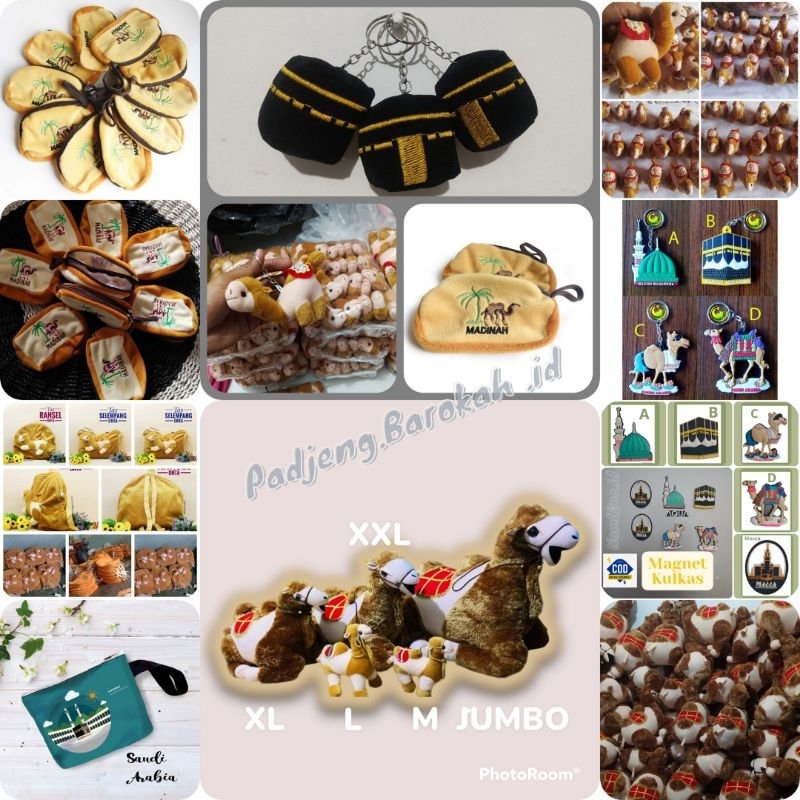 Hampers Souvenir Haji dan Umroh, Unta, kabah, Dompet, poch, tas unta, magnet kulkas