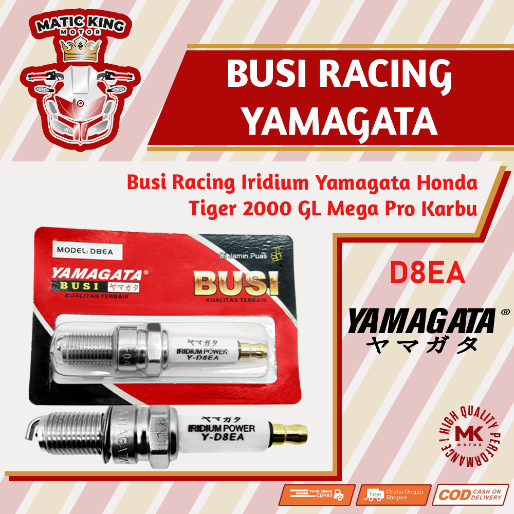 Busi Spark Racing Honda Tiger 2000 GL Mega Pro Karbu D8EA Yamagata