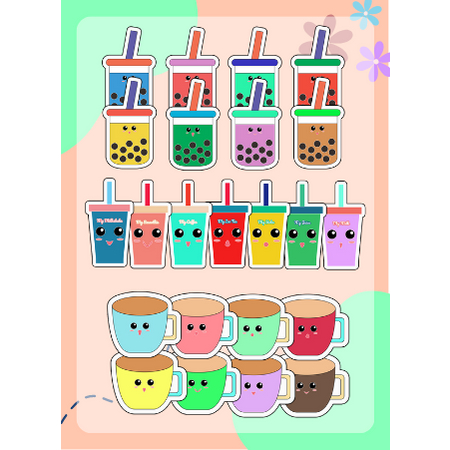

(23 pcs) Drink-1 Sticker