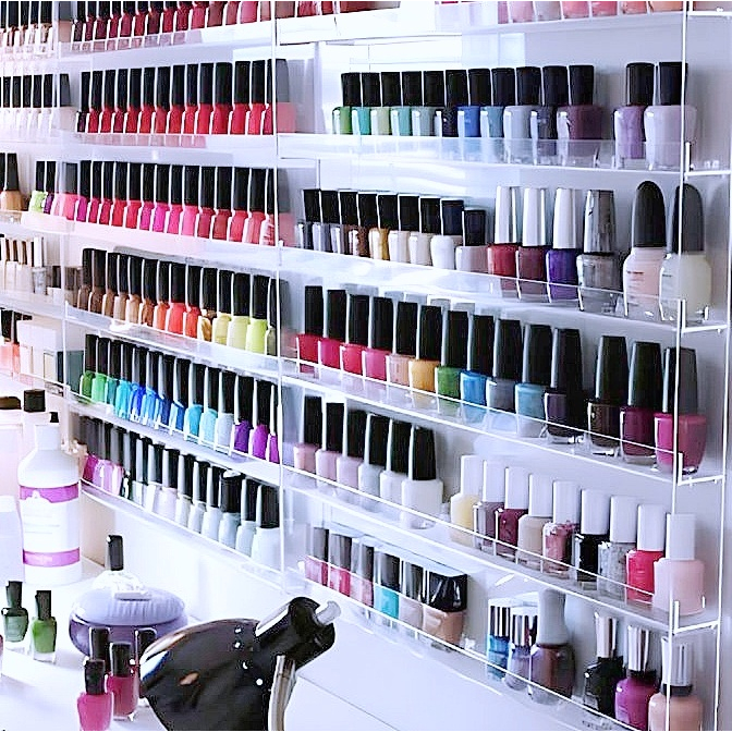 Nail Polish Organizer Rak Kutek Dinding Rak Kosmetik Rak Make Up