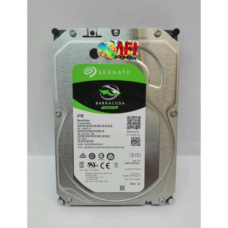 hdd harddisk 4tb seagate barracuda 3,5inch sata mfi