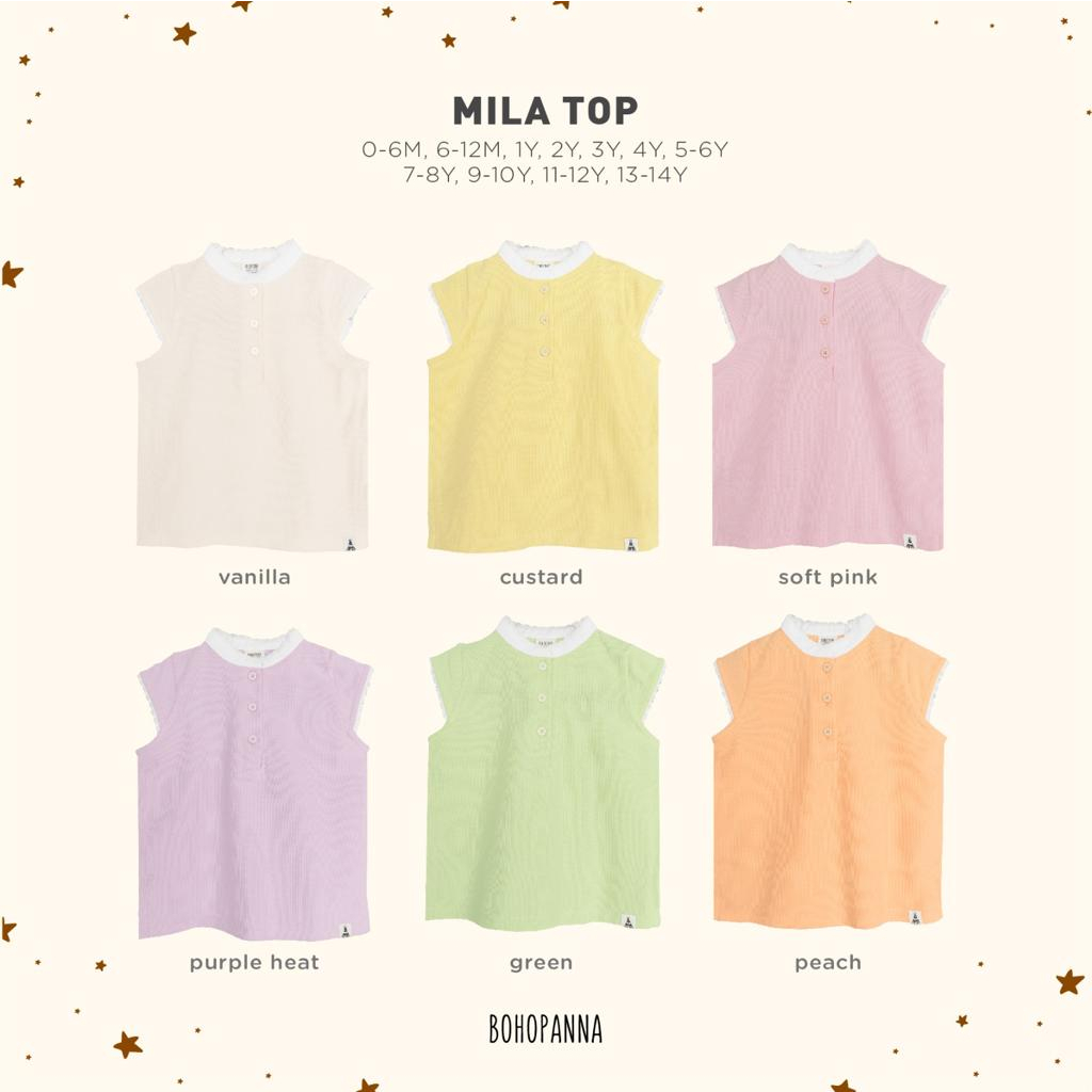 Bohopanna Mila Top 0-4 Tahun Blouse / Polo Top Lacoste Anak Perempuan CBKS