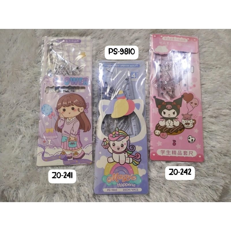

Penggaris Set Fancy 20Cm Garisan Lucu Unicorn MoMo Kuromi
