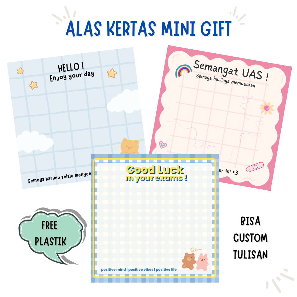

ALAS KERTAS MINI GIFT | BISA CUSTOM TULISAN | ALAS MINI GIFT SNACK MURAH | KERTAS ALAS MINI GIFT SNACK | ALAS PACKING | ALAS MINI GIFT | ALAS MINI GIFT PLASTIK | PACKING PAPPER
