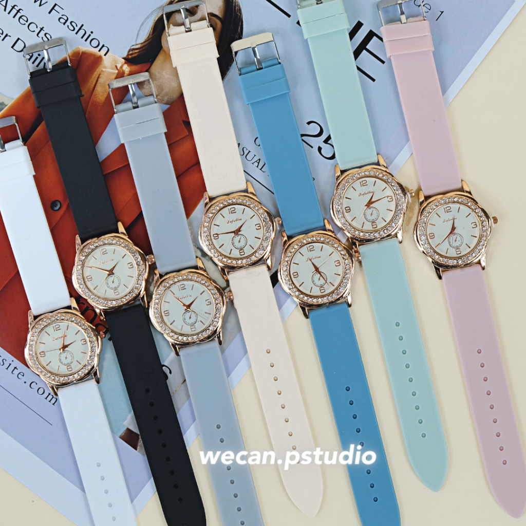 F86 [COD]JAM TANGAN WANITA ROYAL FASHION MURAH MODEL PERMATA JAM TANGAN FASHION MATA TANAM MEWAH