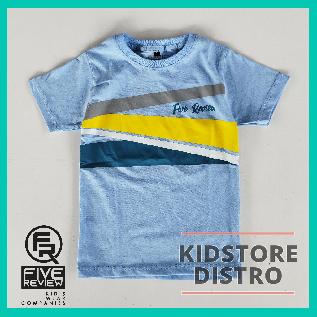 Kaos Anak Cowok Distro Baju Anak Katun Branded Clothing Five review Kidstore Distro