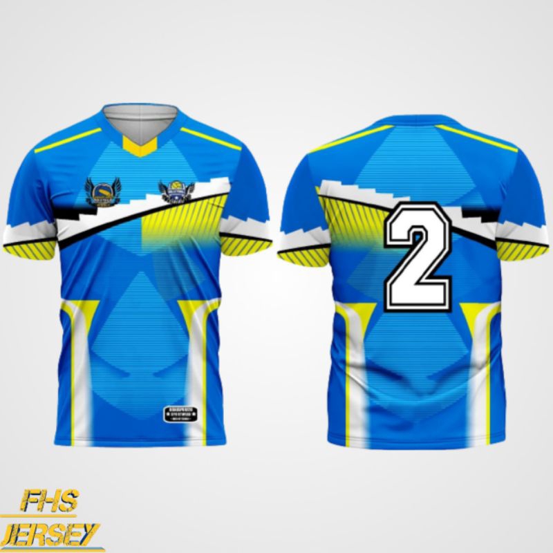 Kaos Jersey voli fullprinting voli printing pria wanita