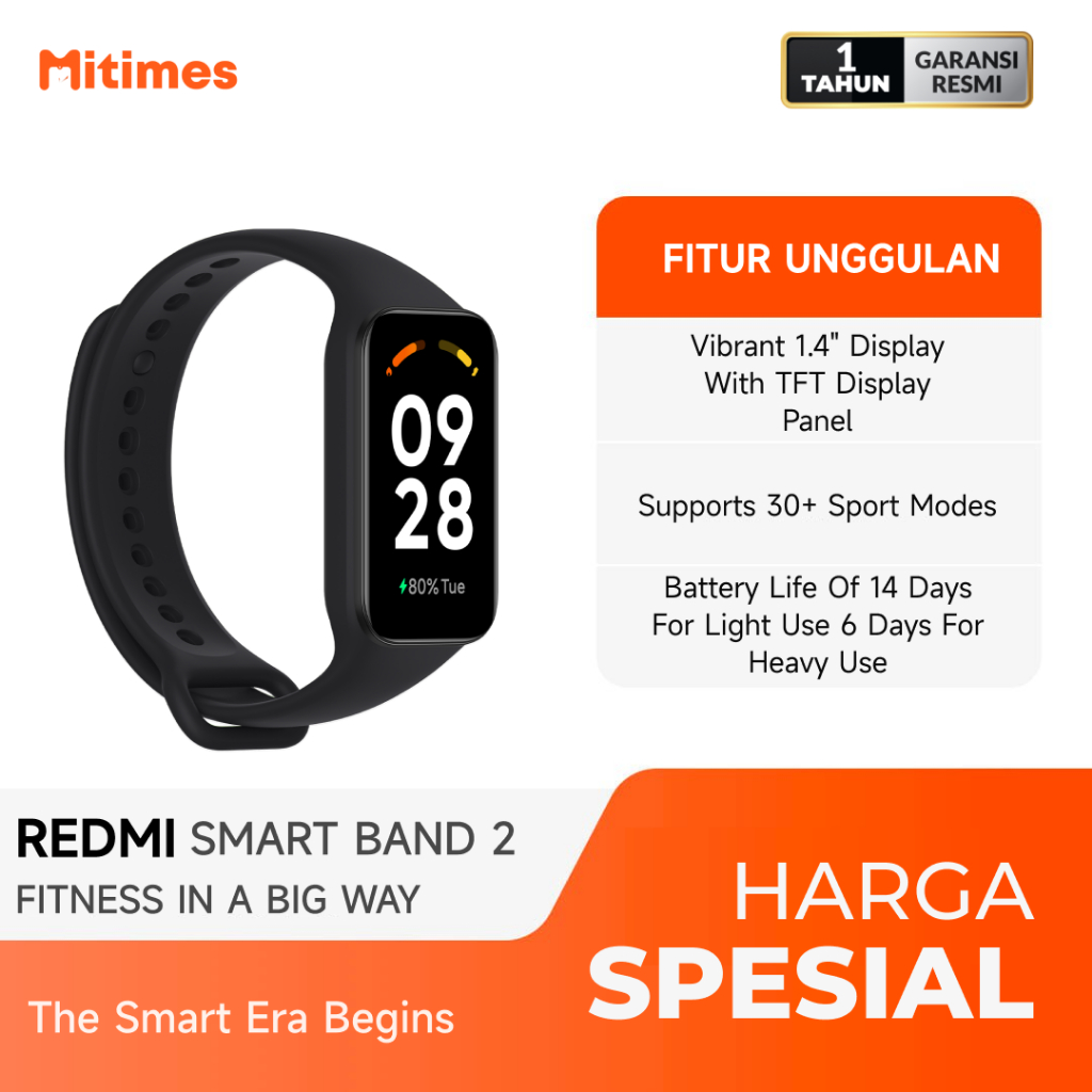 Xiaomi Redmi Smart Band 2 Garansi Resmi