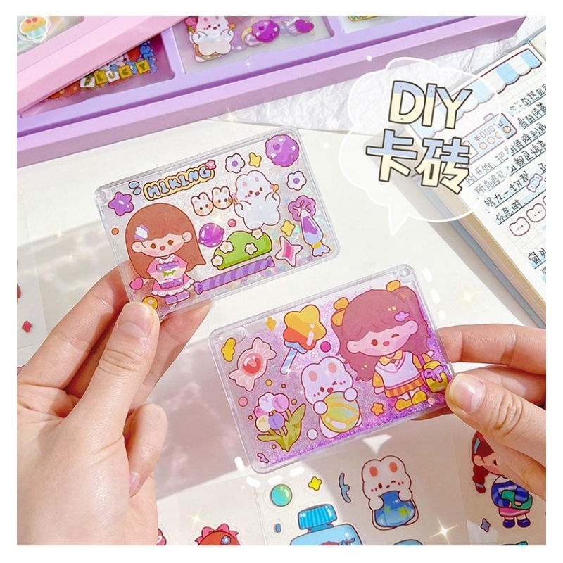 200 Lembar Stiker Momo Box Aesthetic Waterproof DIY Journal Stiker Tumblr Anti Air